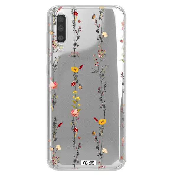 Parallel Flower Samsung A50 Clear TPU Case