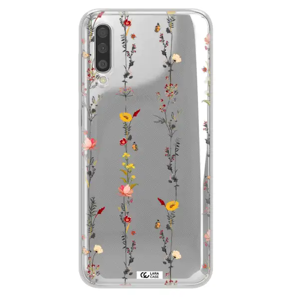 Parallel Flower Samsung A50S Clear Tpu Case