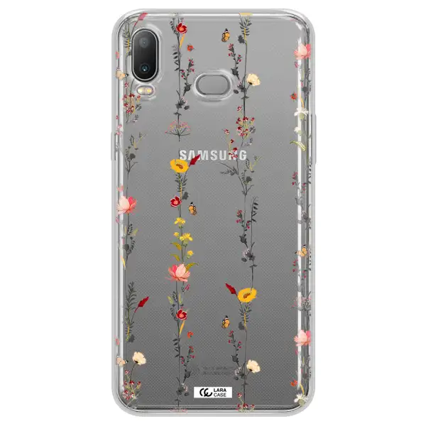 Parallel Flower Samsung A6S Clear TPU Case