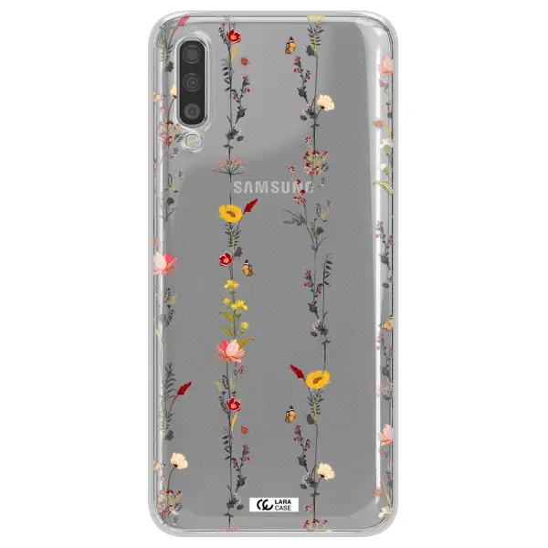 Parallel Flower Samsung A70 Clear TPU Case