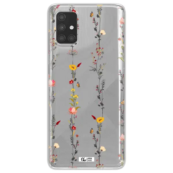 Parallel Flower Samsung A71 Clear TPU Case