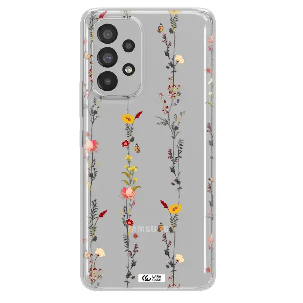 Parallel Flower Samsung A73 Clear TPU Case