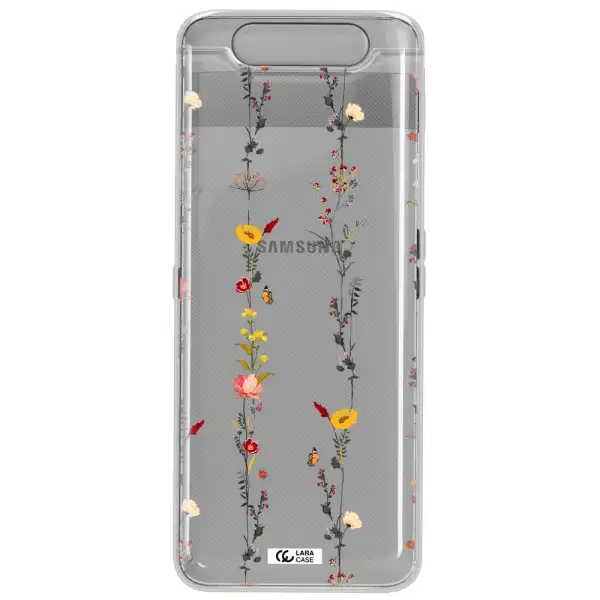 Parallel Flower Samsung A80 Clear TPU Case