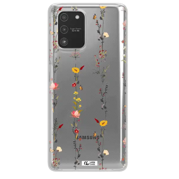 Parallel Flower Samsung A91 Clear TPU Case