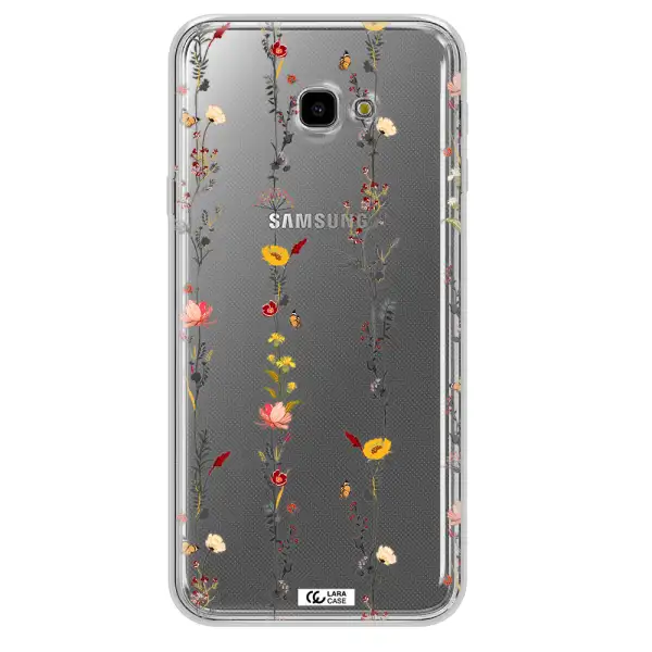 Parallel Flower Samsung J4 Plus Clear TPU Case