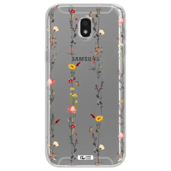 Parallel Flower Samsung J5 2017 Clear TPU Case