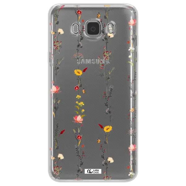 Parallel Flower Samsung J7 2016 Clear TPU Case