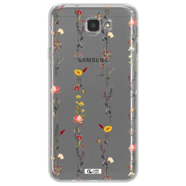 Parallel Flower Samsung J7 Prim Clear TPU Case