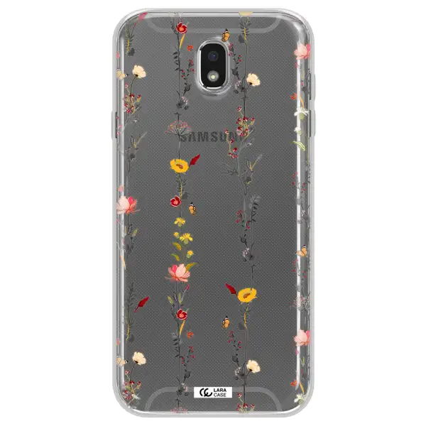 Parallel Flower Samsung J7 Pro Clear TPU Case