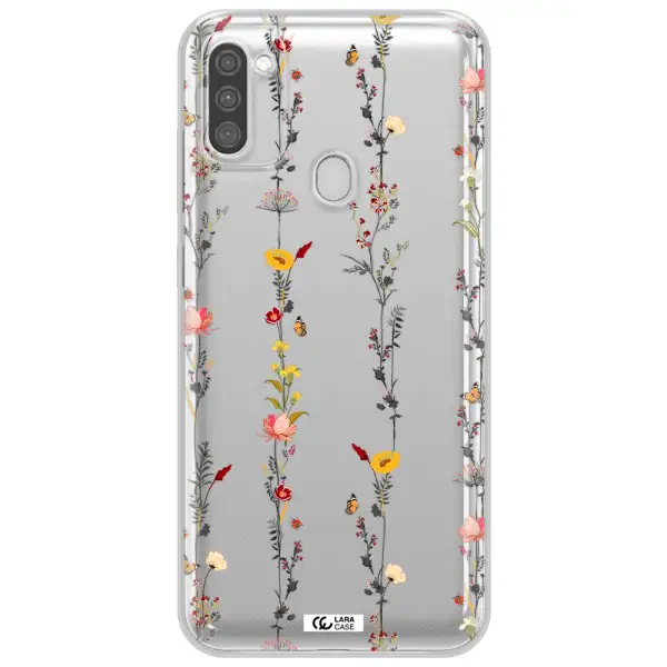 Parallel Flower Samsung M11 Clear TPU Case