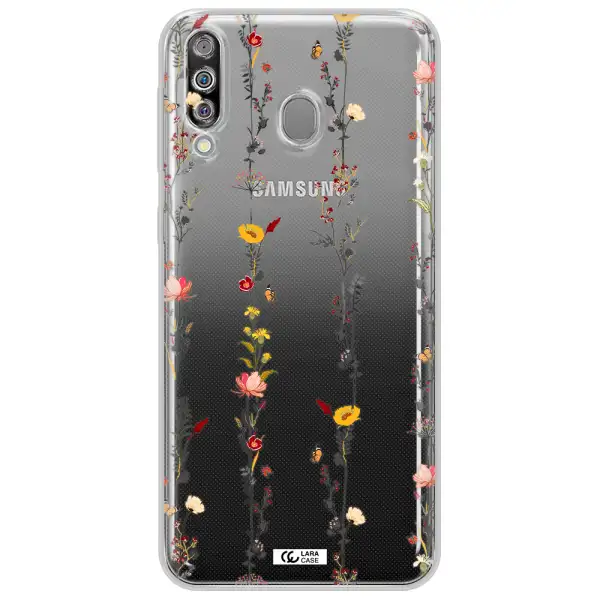 Parallel Flower Samsung M30 Clear TPU Case