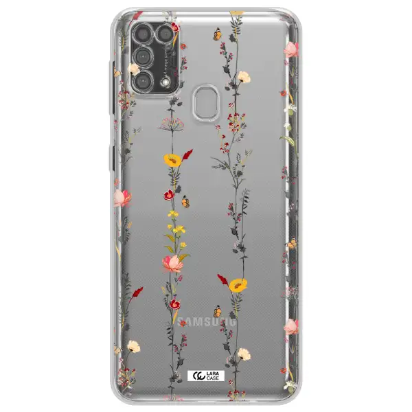 Parallel Flower Samsung M31 Clear TPU Case