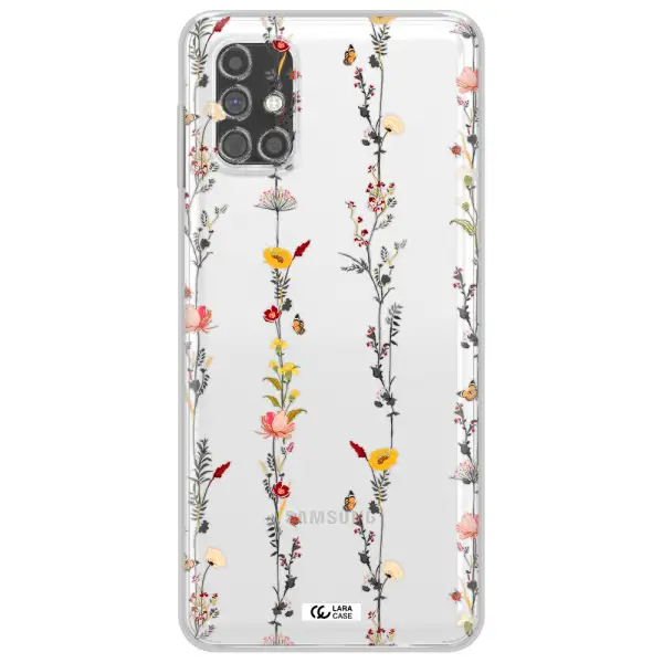 Parallel Flower Samsung M31S Clear TPU Case