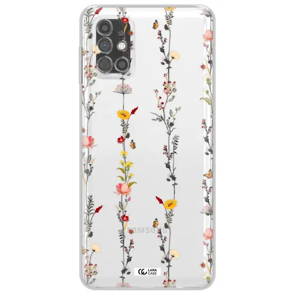Parallel Flower Samsung M51 Clear TPU Case