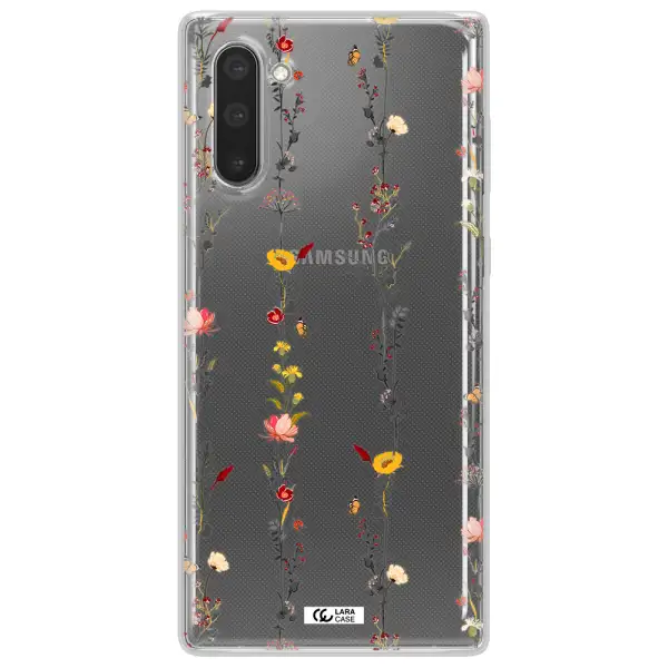 Parallel Flower Samsung Note 10 Clear TPU Case