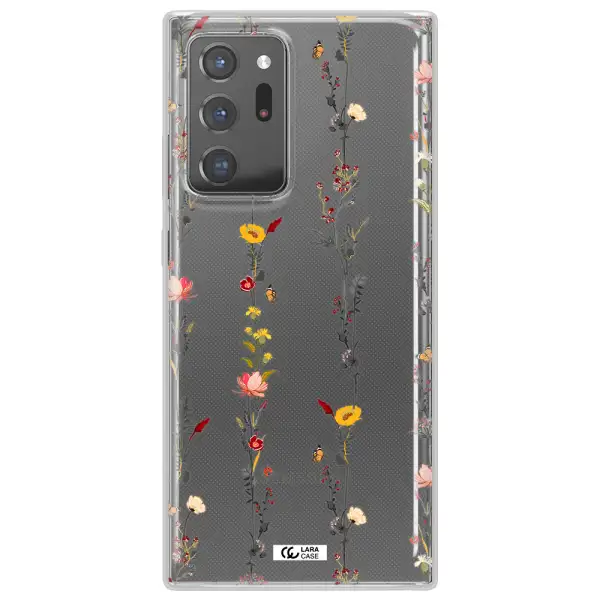 Parallel Flower Samsung Note 20 Ultra Clear TPU Case