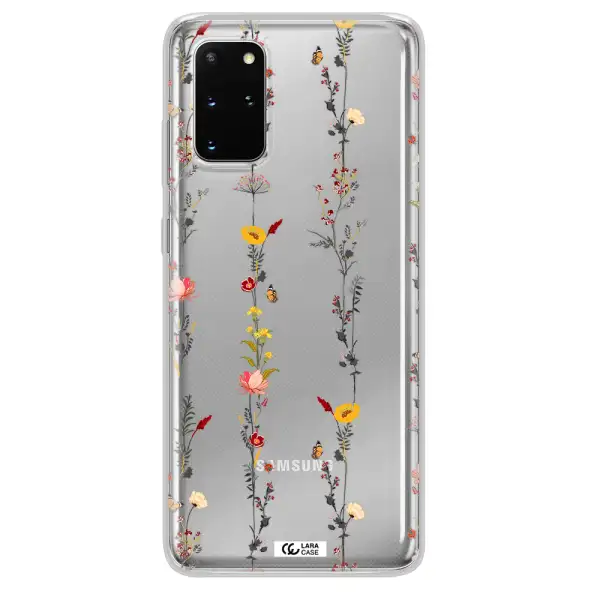 Parallel Flower Samsung S 20 Plus Clear TPU Case