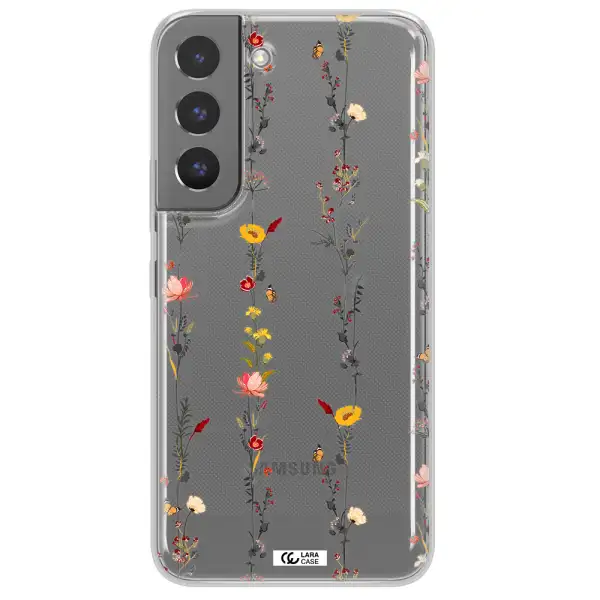 Parallel Flower Samsung S 22 Clear TPU Case