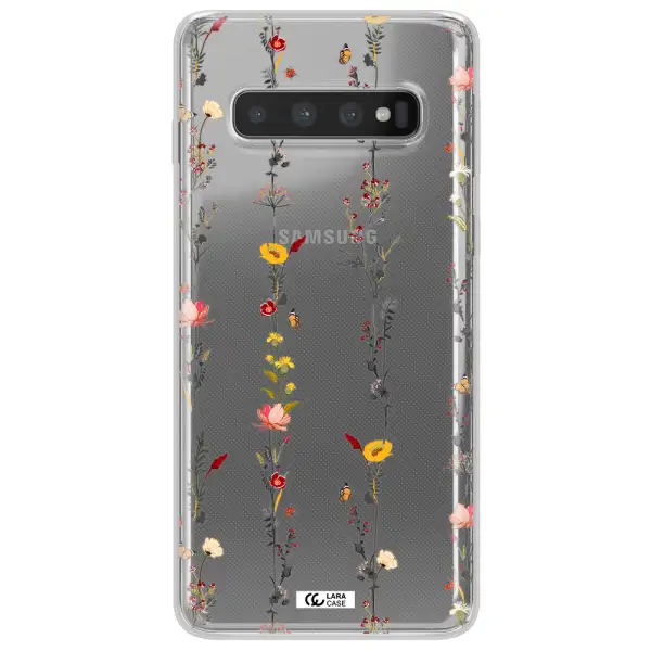 Parallel Flower Samsung S10 Plus Clear TPU Case