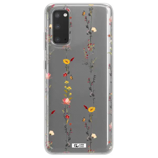 Parallel Flower Samsung S20 Clear TPU Case