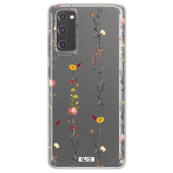 Parallel Flower Samsung S20 Fe Clear TPU Case
