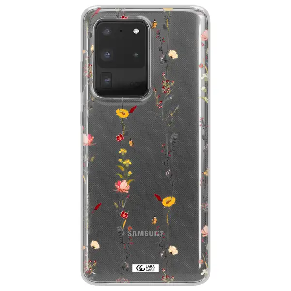Parallel Flower Samsung S20 Ultra Clear TPU Case