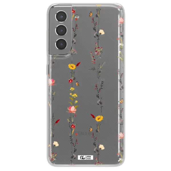 Parallel Flower Samsung S21 Clear TPU Case