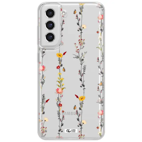 Parallel Flower Samsung S21 Fe Clear Tpu Case