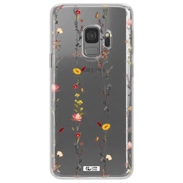 Parallel Flower Samsung S9 Clear TPU Case