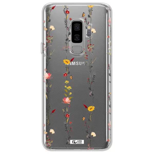 Parallel Flower Samsung S9 Plus Clear TPU Case