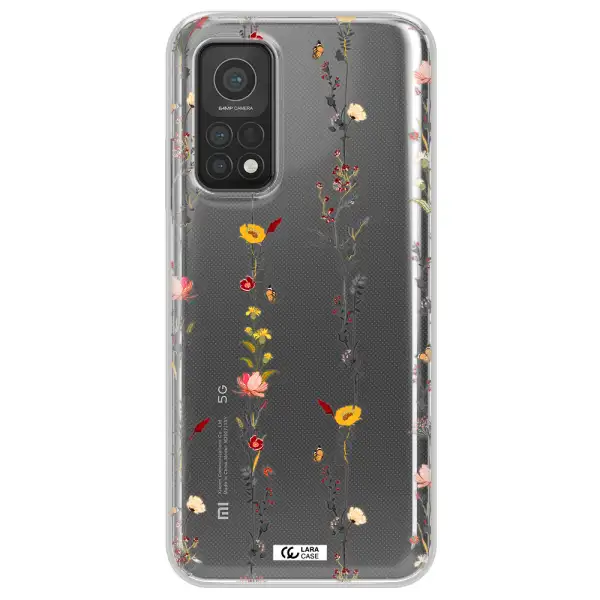 Parallel Flower Xiaomi Mi 10T Clear TPU Case