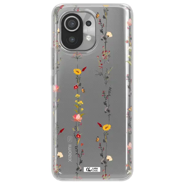Parallel Flower Xiaomi Mi 11 Clear TPU Case