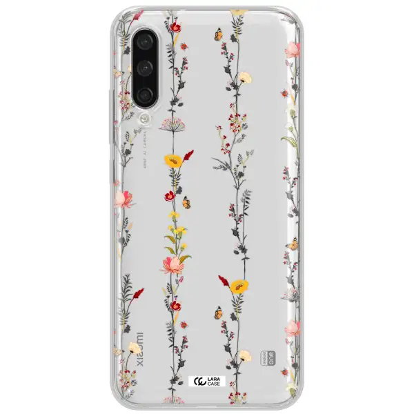 Parallel Flower Xiaomi Mi A3 Clear Tpu Case