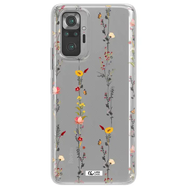 Parallel Flower Xiaomi Note 10 Pro Clear TPU Case