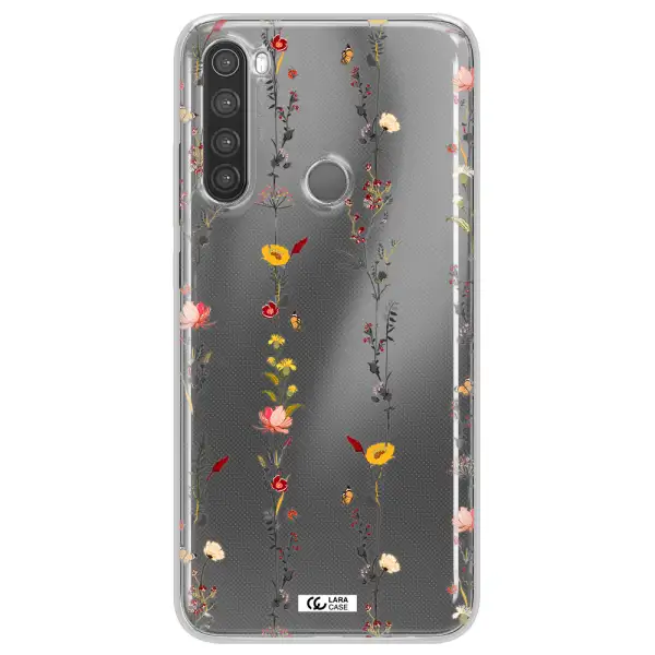 Parallel Flower Xiaomi Note 8 Clear TPU Case