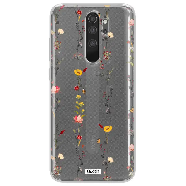 Parallel Flower Xiaomi Note 8 Pro Clear TPU Case