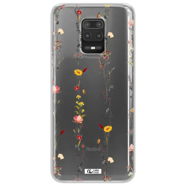 Parallel Flower Xiaomi Note 9S Clear TPU Case