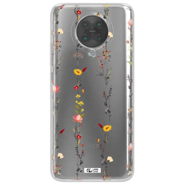 Parallel Flower Xiaomi Poco F2 Pro Clear TPU Case
