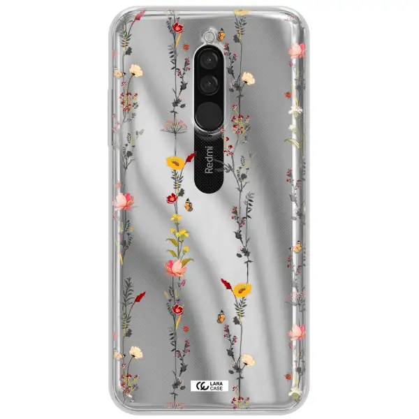 Parallel Flower Xiaomi Redmi 8 Clear Tpu Case