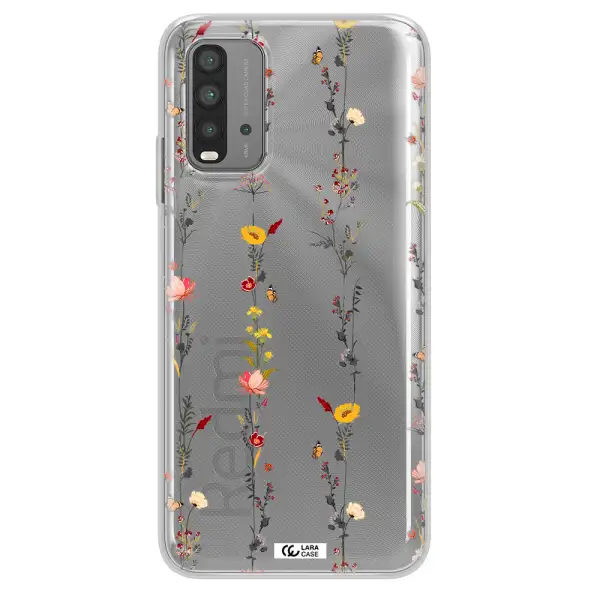 Parallel Flower Xiaomi Redmi 9T Clear TPU Case