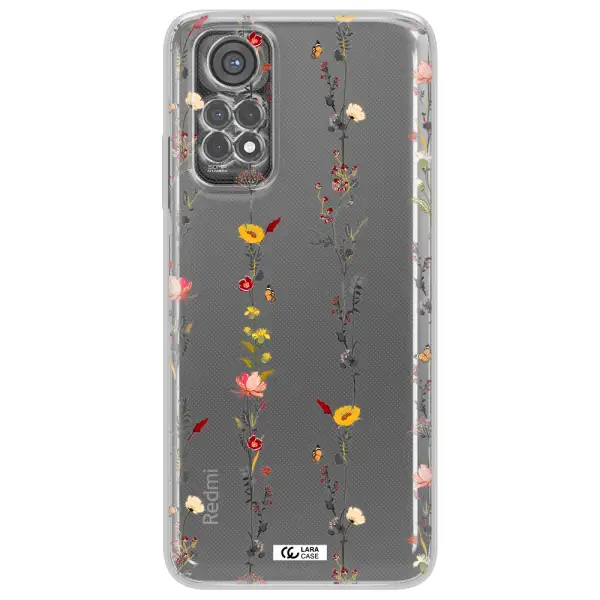 Parallel Flower Xiaomi Redmi Note 11S Clear Tpu Case
