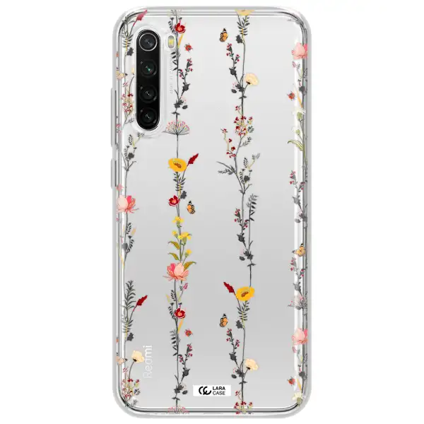 Parallel Flower Xiaomi Redmi Note 8T Clear Tpu Case