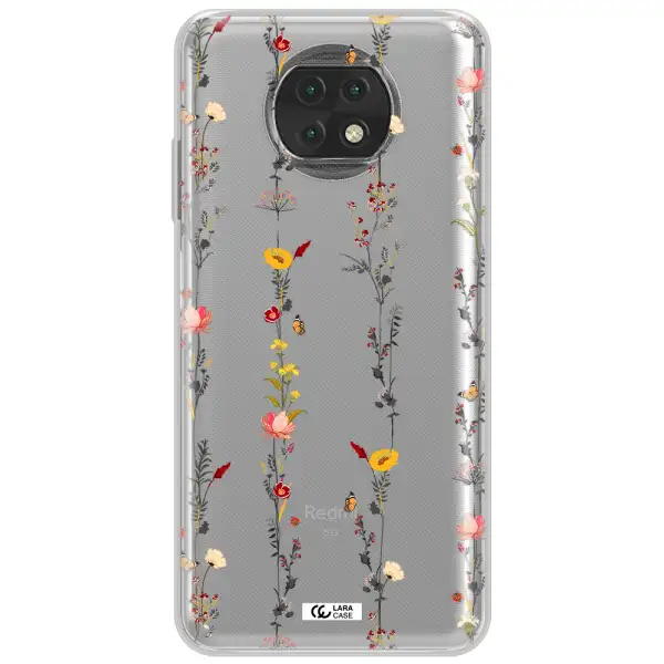 Parallel Flower Xiaomi Redmi Note 9T Clear Tpu Case