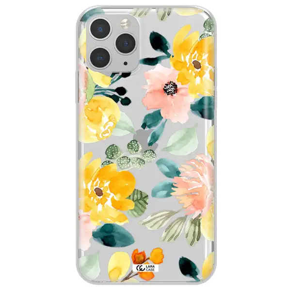 Watercolor Flowers Apple iPhone 11 pro Clear TPU Case