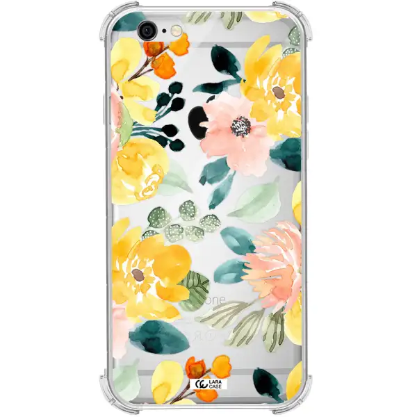 Watercolor Flowers Apple iPhone 6 Clear PC Case