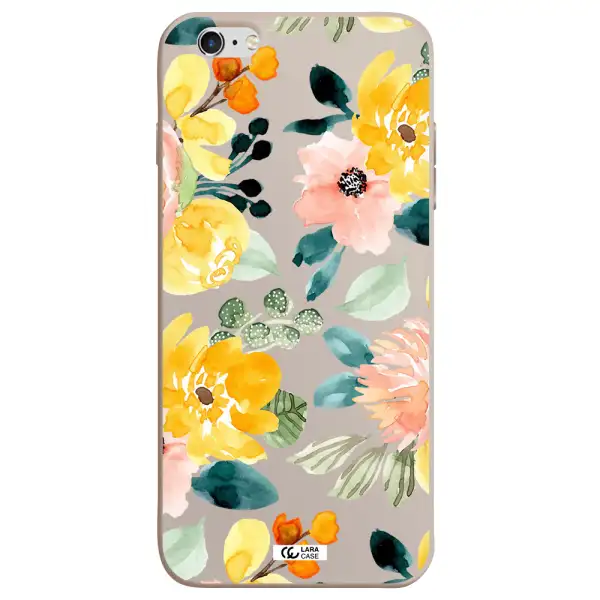 Watercolor Flowers Apple iPhone 6 s plus Silicone Stone Case