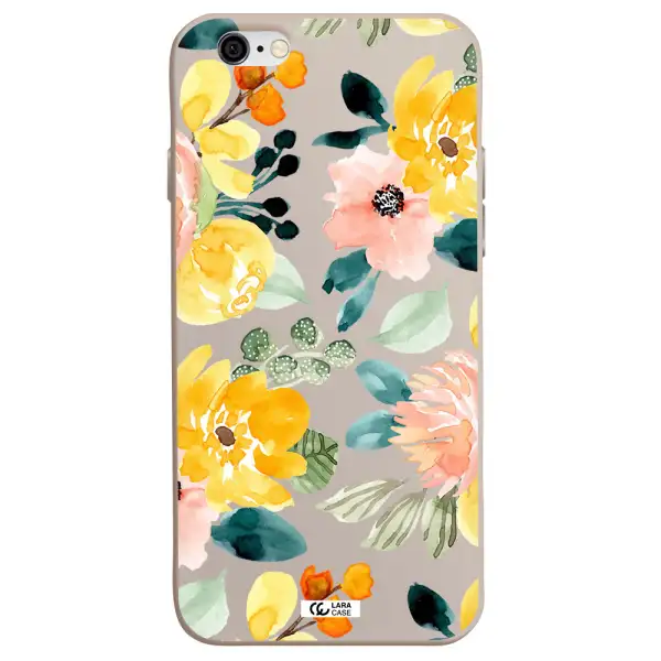 Watercolor Flowers Apple iPhone 6 Silicone Stone Case