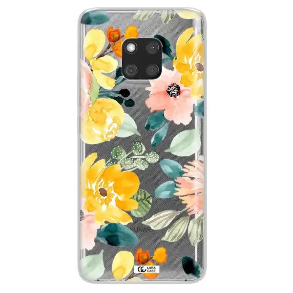 Watercolor Flowers Huawei Mate 20 Pro Clear TPU Case