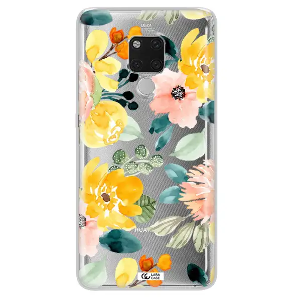 Watercolor Flowers Huawei Mate 20X Clear TPU Case