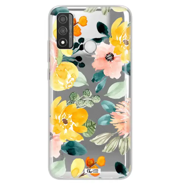 Watercolor Flowers Huawei P Smart 2020 Clear TPU Case